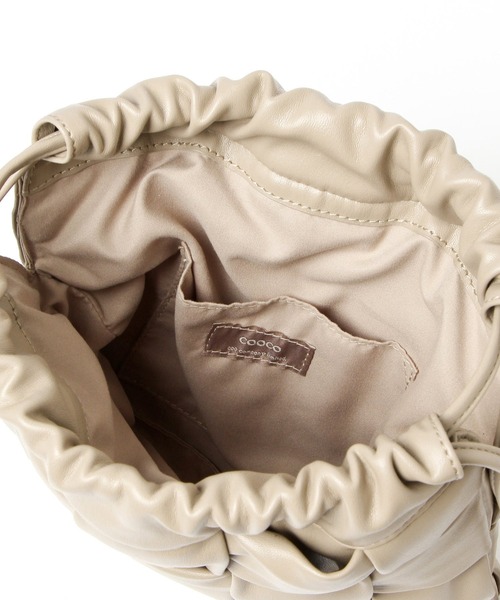 Andemiu(アンデミュウ)の「ワイドメッシュキンチャク958348(ハンドバッグ・レディース・ブラック/ベージュ・FREE)」の11枚目の写真