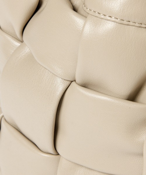 Andemiu(アンデミュウ)の「ワイドメッシュキンチャク958348(ハンドバッグ・レディース・ブラック/ベージュ・FREE)」の5枚目の写真