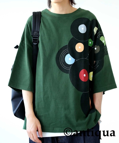 antiqua（アンティカ）の「綿100%サウンドプリントTシャツ（Tシャツ/カットソー・メンズ・ネイビー/カーキ/グリーン/ホワイト系その他/ブラウン系その他/グリーン系その他/ブルー系その他/ホワイト系その他2/ホワイト系その他3・M/L/L/XL）」の6枚目の写真