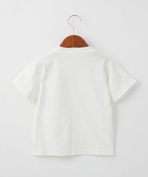 grn(ジーアールエヌ)の「【別注】TJ EX<grn outdoor (ジーアールエヌ アウトドア)>ポケットTシャツ XS-S(Tシャツ/カットソー・キッズ・オリーブ/ホワイト・XS(100-110)/S(120-130))」の3枚目の写真