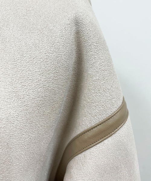 PICCIN（ピッチン）の「リバーシブルフェイクムートンコート（ムートンコート・レディース・キャメル/チャコールグレー/アイボリー・L/M）」の14枚目の写真