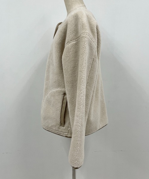 PICCIN（ピッチン）の「リバーシブルフェイクムートンコート（ムートンコート・レディース・キャメル/チャコールグレー/アイボリー・L/M）」の6枚目の写真