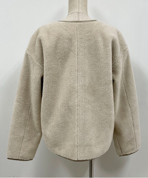 PICCIN（ピッチン）の「リバーシブルフェイクムートンコート（ムートンコート・レディース・キャメル/チャコールグレー/アイボリー・L/M）」の7枚目の写真