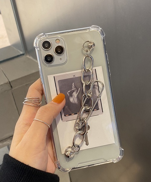 MANGROVE（マングローブ）の「チェーンストラップデザインクリアiPhoneケース（スマホケース/カバー・レディース・クリア・A/C/E/D/B）」の10枚目の写真