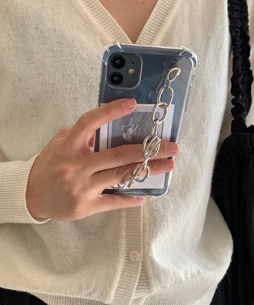 MANGROVE（マングローブ）の「チェーンストラップデザインクリアiPhoneケース（スマホケース/カバー・レディース・クリア・A/C/E/D/B）」の9枚目の写真