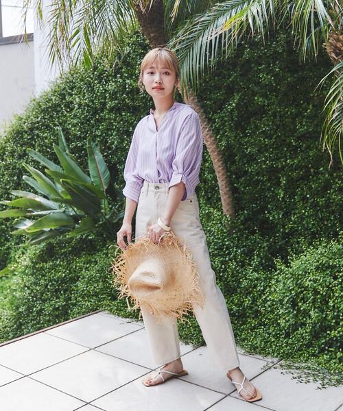 coen（コーエン）の「ハイライズストレートデニムパンツ（WEB限定サイズ）（デニムパンツ・レディース・ブラック/ネイビー/ナチュラル・SMALL/MEDIUM/LARGE/X-LARGE）」の22枚目の写真