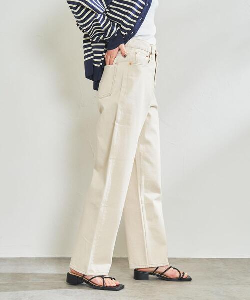 coen（コーエン）の「ハイライズストレートデニムパンツ（WEB限定サイズ）（デニムパンツ・レディース・ブラック/ネイビー/ナチュラル・SMALL/MEDIUM/LARGE/X-LARGE）」の14枚目の写真