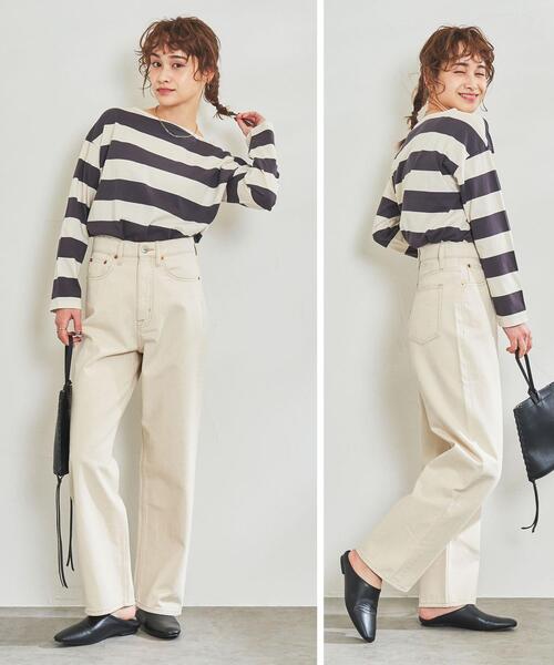 coen（コーエン）の「ハイライズストレートデニムパンツ（WEB限定サイズ）（デニムパンツ・レディース・ブラック/ネイビー/ナチュラル・SMALL/MEDIUM/LARGE/X-LARGE）」の18枚目の写真