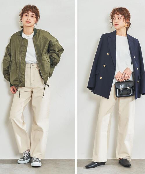 coen（コーエン）の「ハイライズストレートデニムパンツ（WEB限定サイズ）（デニムパンツ・レディース・ブラック/ネイビー/ナチュラル・SMALL/MEDIUM/LARGE/X-LARGE）」の19枚目の写真