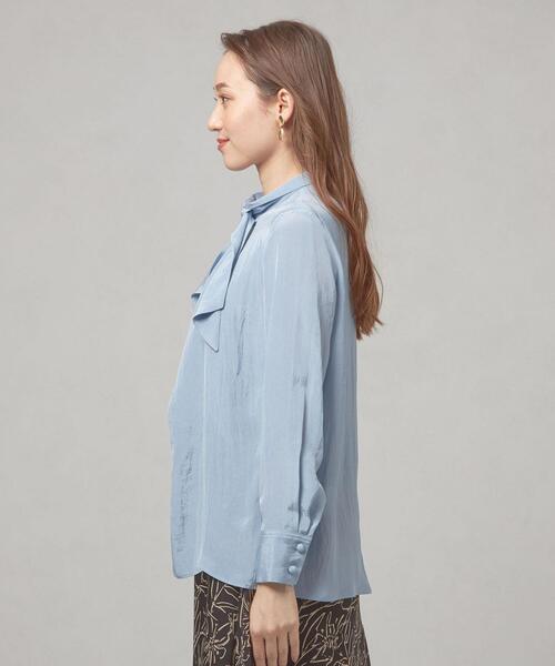 THE STATION STORE（ザ ステーション ストア）の「＜ma couleur（マ クルール）＞リボンタイ ブラウス（シャツ/ブラウス・レディース・ライトブルー/ベージュ・FREE）」の5枚目の写真