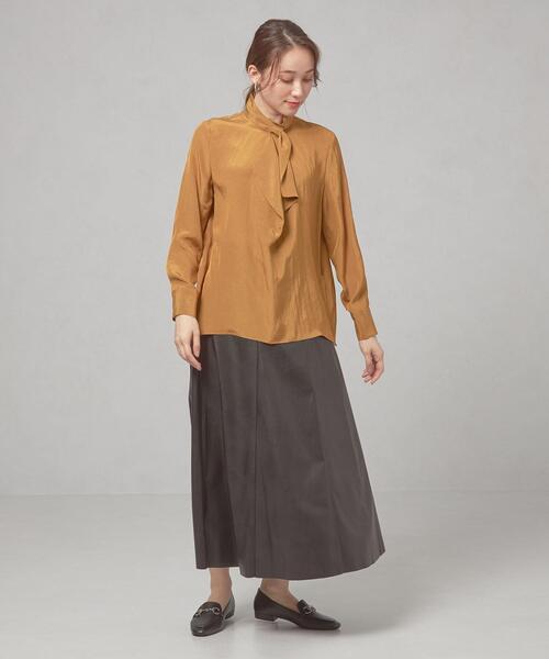 THE STATION STORE（ザ ステーション ストア）の「＜ma couleur（マ クルール）＞リボンタイ ブラウス（シャツ/ブラウス・レディース・ライトブルー/ベージュ・FREE）」の8枚目の写真