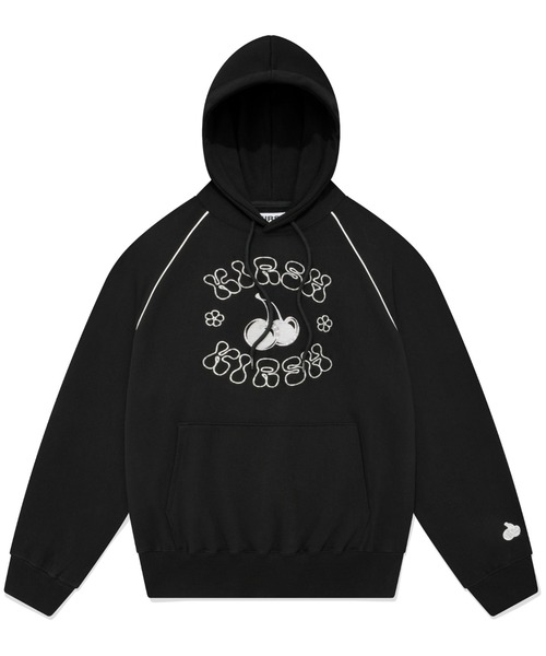 KIRSH(キルシー)の「A'GEM/9 × .kom『KIRSH/キルシー』CHERRY PIPING HOODY/チェリーパイピング プルオーバーパーカー(パーカー・レディース・ブラック/グレー/アイボリー・FREE)」の18枚目の写真