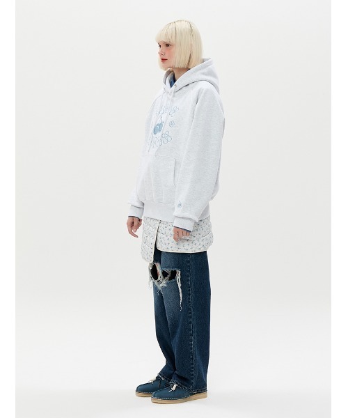 KIRSH(キルシー)の「A'GEM/9 × .kom『KIRSH/キルシー』CHERRY PIPING HOODY/チェリーパイピング プルオーバーパーカー(パーカー・レディース・ブラック/グレー/アイボリー・FREE)」の9枚目の写真