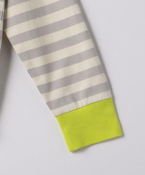 green label relaxing（グリーンレーベルリラクシング）の「◆【WEB限定サイズあり】TJ ボーダー 袖配色 プルオーバー ロングスリーブ 140cm-160cm（Tシャツ/カットソー・キッズ・ブラウン/ライトグレー/ネイビー・150cm/160cm/140cm）」の8枚目の写真