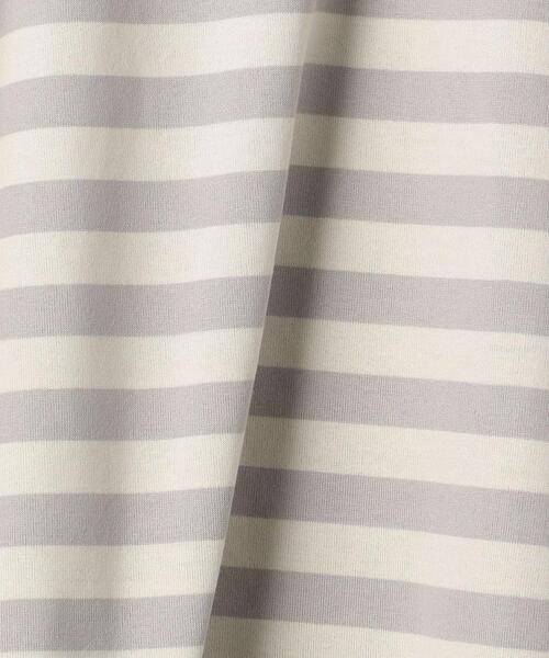 green label relaxing（グリーンレーベルリラクシング）の「◆【WEB限定サイズあり】TJ ボーダー 袖配色 プルオーバー ロングスリーブ 140cm-160cm（Tシャツ/カットソー・キッズ・ブラウン/ライトグレー/ネイビー・150cm/160cm/140cm）」の9枚目の写真