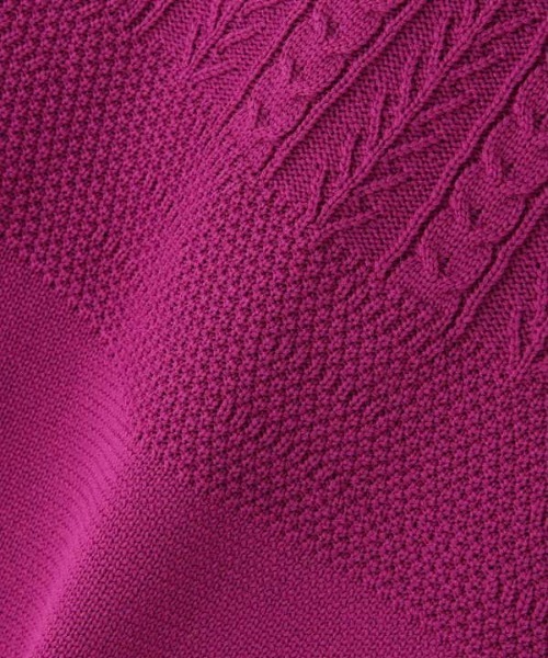 N.(N. Natural Beauty Basic)(エヌエヌナチュラルビューティーベーシック)の「◆求心柄ボトルネックニット(ニット/セーター・レディース・ブラウン/クリーム/パープル・MEDIUM)」の16枚目の写真