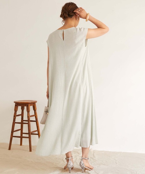 セール ワンピース フレンチスリーブフレアワンピース ワンピース Doux Doux Archives ドゥアルシーヴ のファッション