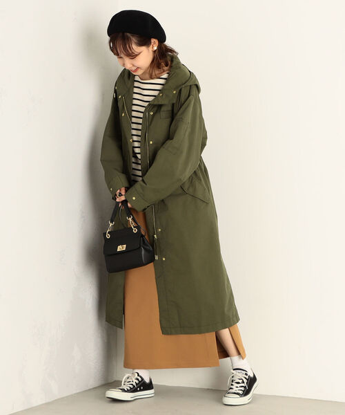 fredy emue（フレディエミュ）の「フードZIPコート（マウンテンパーカー・レディース・キャメル/カーキ・38）」の3枚目の写真