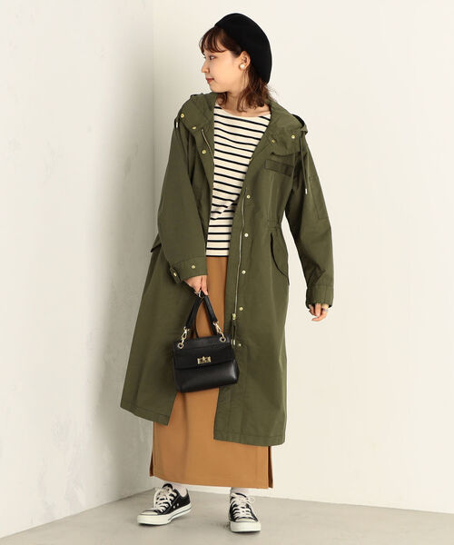 fredy emue（フレディエミュ）の「フードZIPコート（マウンテンパーカー・レディース・キャメル/カーキ・38）」の4枚目の写真