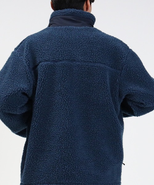 CAMP7（キャンプセブン）の「【CAMP7】ボアスタンドジャケット（ブルゾン・メンズ・オフホワイト/ブラック/ブルー/ベージュ・XL/L/M）」の12枚目の写真