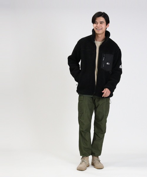 CAMP7（キャンプセブン）の「【CAMP7】ボアスタンドジャケット（ブルゾン・メンズ・オフホワイト/ブラック/ブルー/ベージュ・XL/L/M）」の22枚目の写真