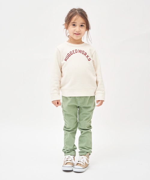 RUGGEDWORKS(ラゲッドワークス)の「ストレッチコーデュロイロングパンツ(その他パンツ・キッズ・グリーン系その他/ライトピンク/ライトグレー・100/120/90/140/130/150/110)」の3枚目の写真