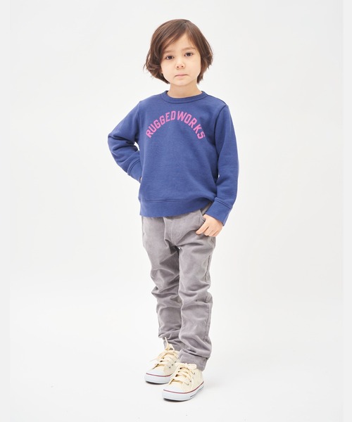 RUGGEDWORKS(ラゲッドワークス)の「ストレッチコーデュロイロングパンツ(その他パンツ・キッズ・グリーン系その他/ライトピンク/ライトグレー・100/120/90/140/130/150/110)」の4枚目の写真