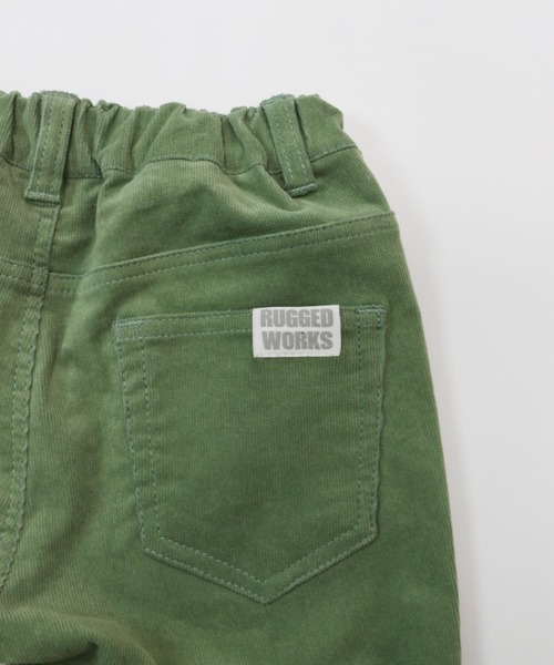 RUGGEDWORKS(ラゲッドワークス)の「ストレッチコーデュロイロングパンツ(その他パンツ・キッズ・グリーン系その他/ライトピンク/ライトグレー・100/120/90/140/130/150/110)」の9枚目の写真