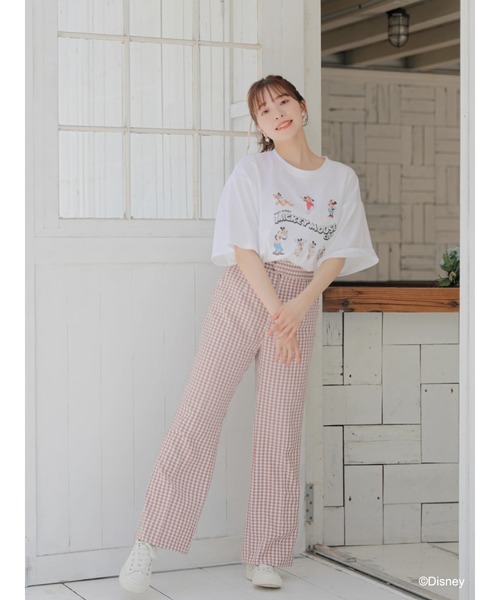 Disney（ディズニー）の「ﾃﾞｨｽﾞﾆｰｷｬﾗｸﾀｰ/ｼﾞｪﾝﾀﾞｰﾚｽTｼｬﾂ（Tシャツ/カットソー・レディース・ブラック/オフホワイト/サックスブルー・FREE）」の10枚目の写真