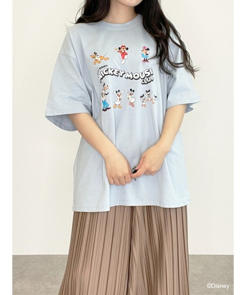 Disney（ディズニー）の「ﾃﾞｨｽﾞﾆｰｷｬﾗｸﾀｰ/ｼﾞｪﾝﾀﾞｰﾚｽTｼｬﾂ（Tシャツ/カットソー・レディース・ブラック/オフホワイト/サックスブルー・FREE）」の12枚目の写真