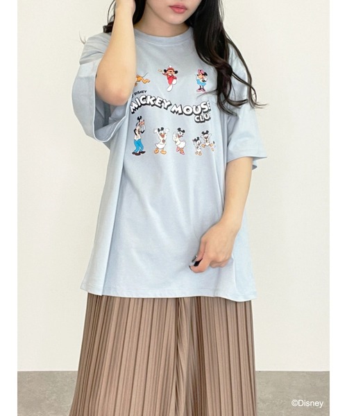 Disney（ディズニー）の「ﾃﾞｨｽﾞﾆｰｷｬﾗｸﾀｰ/ｼﾞｪﾝﾀﾞｰﾚｽTｼｬﾂ（Tシャツ/カットソー・レディース・ブラック/オフホワイト/サックスブルー・FREE）」の15枚目の写真