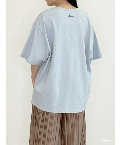 Disney（ディズニー）の「ﾃﾞｨｽﾞﾆｰｷｬﾗｸﾀｰ/ｼﾞｪﾝﾀﾞｰﾚｽTｼｬﾂ（Tシャツ/カットソー・レディース・ブラック/オフホワイト/サックスブルー・FREE）」の9枚目の写真