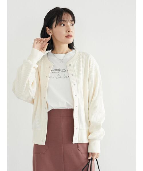 Green　Parks（グリーンパークス）の「シンプルロゴロンTEE＊（Tシャツ/カットソー・レディース・ネイビー/オフホワイト・FREE）」の18枚目の写真