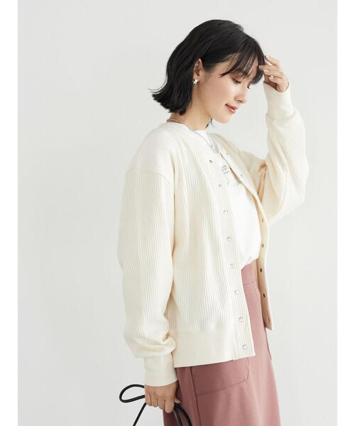 Green　Parks（グリーンパークス）の「シンプルロゴロンTEE＊（Tシャツ/カットソー・レディース・ネイビー/オフホワイト・FREE）」の19枚目の写真