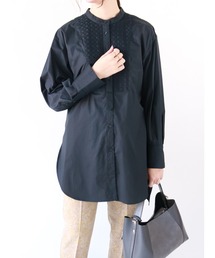 Te chichi | ブロードレース切替チュニックシャツ(シャツ/ブラウス)