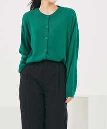 me+em select | ベーシッククルーネックニットカーディガン(カーディガン/ボレロ)