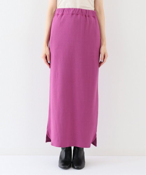 SLOBE IENA（スローブイエナ）の「ジャージィタイトスカート【手洗い可能】◆（スカート・レディース・ブラック/パープル/ブラウン・FREE）」の17枚目の写真