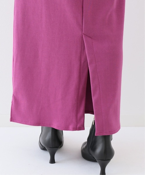 SLOBE IENA（スローブイエナ）の「ジャージィタイトスカート【手洗い可能】◆（スカート・レディース・ブラック/パープル/ブラウン・FREE）」の6枚目の写真