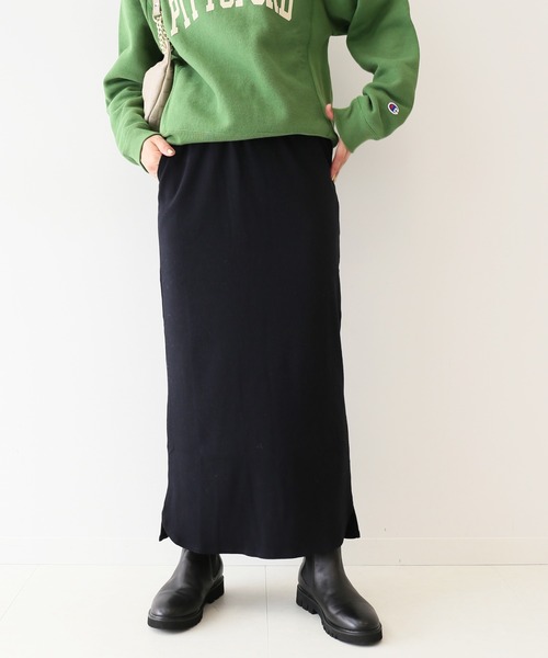 SLOBE IENA（スローブイエナ）の「ジャージィタイトスカート【手洗い可能】◆（スカート・レディース・ブラック/パープル/ブラウン・FREE）」の16枚目の写真