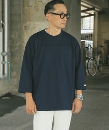 Goodwear | Good wear グッドウェア 2w7-0505 切替7分袖 FOOTBALL BIG TEE(Tシャツ/カットソー)