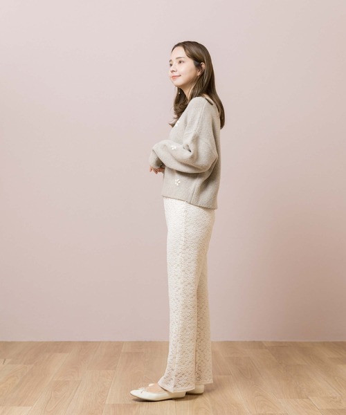 flower(フラワー)の「ブルーミングフレアパンツ(その他パンツ・レディース・ピンク/アイボリー・FREE)」の17枚目の写真