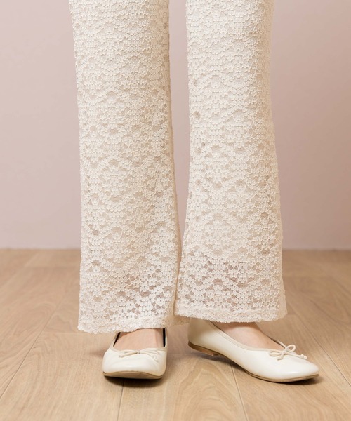 flower(フラワー)の「ブルーミングフレアパンツ(その他パンツ・レディース・ピンク/アイボリー・FREE)」の13枚目の写真