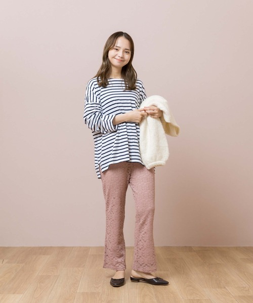 flower(フラワー)の「ブルーミングフレアパンツ(その他パンツ・レディース・ピンク/アイボリー・FREE)」の11枚目の写真