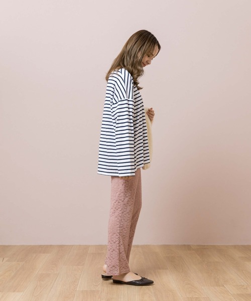 flower(フラワー)の「ブルーミングフレアパンツ(その他パンツ・レディース・ピンク/アイボリー・FREE)」の8枚目の写真