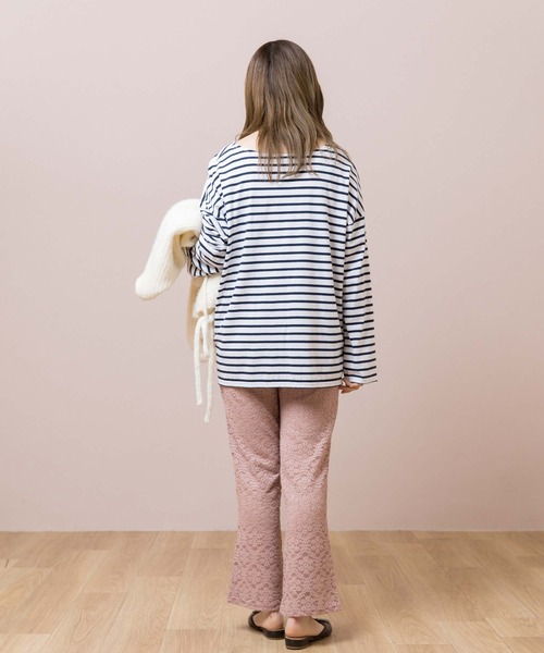 flower(フラワー)の「ブルーミングフレアパンツ(その他パンツ・レディース・ピンク/アイボリー・FREE)」の6枚目の写真