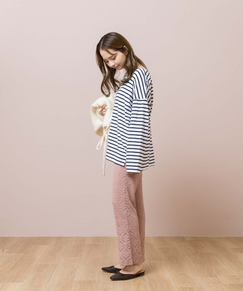 flower(フラワー)の「ブルーミングフレアパンツ(その他パンツ・レディース・ピンク/アイボリー・FREE)」の4枚目の写真