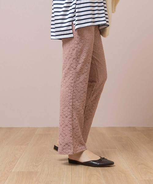 flower(フラワー)の「ブルーミングフレアパンツ(その他パンツ・レディース・ピンク/アイボリー・FREE)」の7枚目の写真