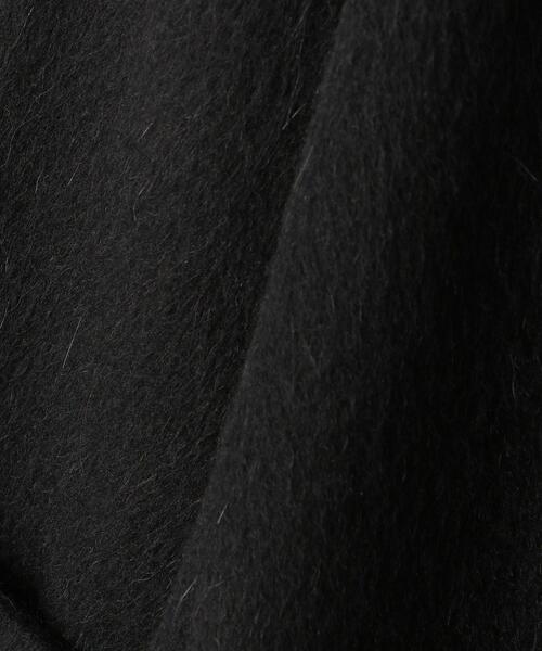 EMMEL REFINES♡EMノーカラーAラインシャギーコート♡ブラック EMMEL REFINES（エメルリファインズ）の「＜EMMEL REFINES＞EM ノー