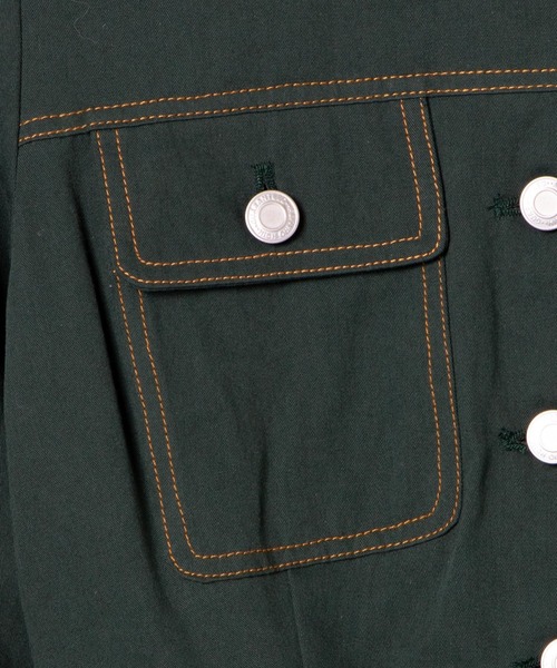 WEGO(ウィゴー)の「WEGO/配色ステッチタイトミニワンピース(ワンピース・レディース・ダークグリーン/ブラック・FREE)」の13枚目の写真