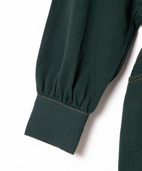 WEGO(ウィゴー)の「WEGO/配色ステッチタイトミニワンピース(ワンピース・レディース・ダークグリーン/ブラック・FREE)」の8枚目の写真